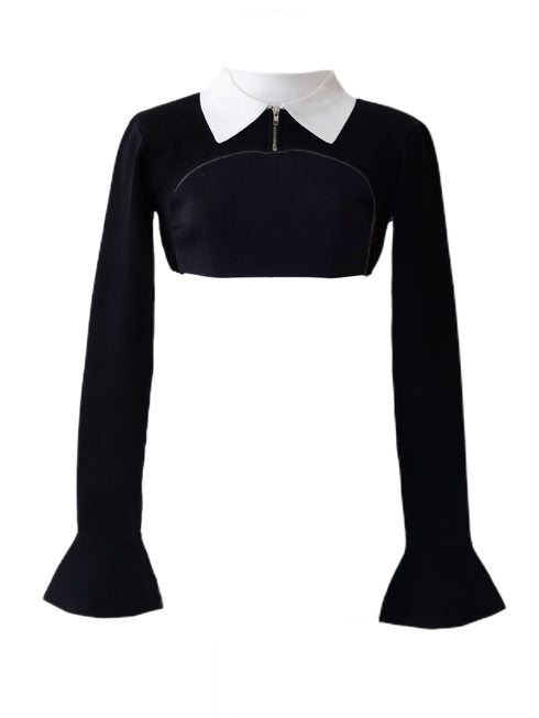 Back open houndstooth ensemble